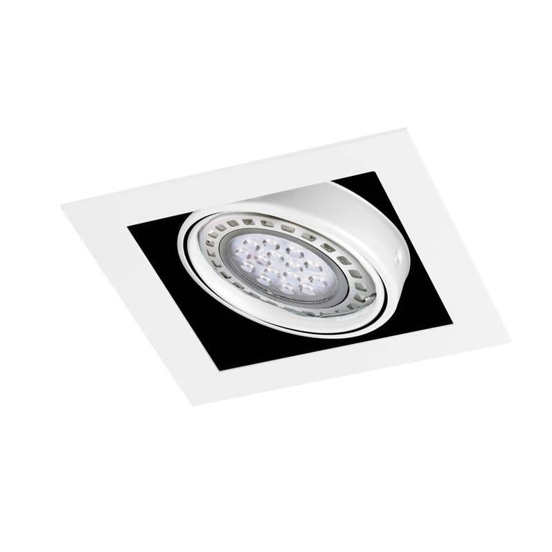 Foco empotrable Gingko QR111 orientable 2 luces blanco Faro