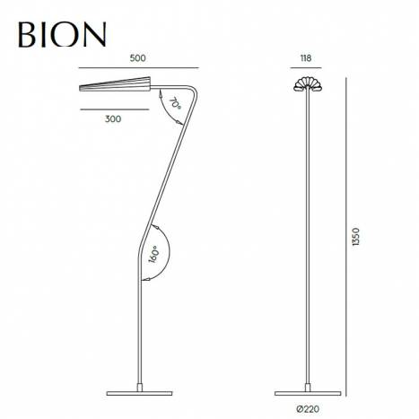 Lámpara de pie Bion G9 LED - Aromas