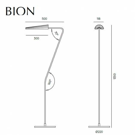 AROMAS Bion G9 LED floor lamp