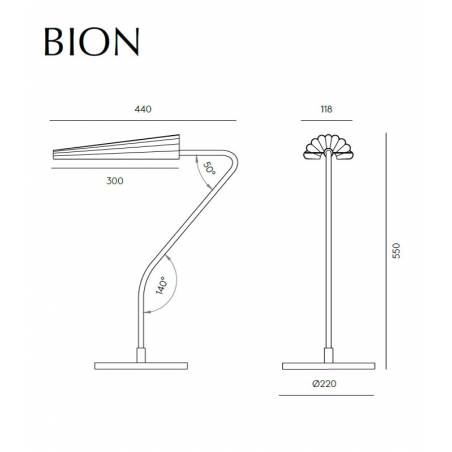 Lámpara de mesa Bion G9 LED - Aromas