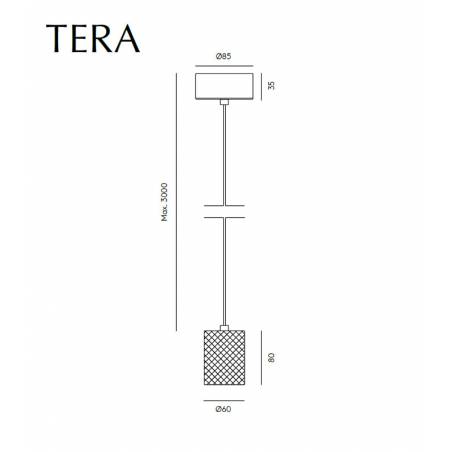 Lámpara colgante Tera LED dimmable - Aromas