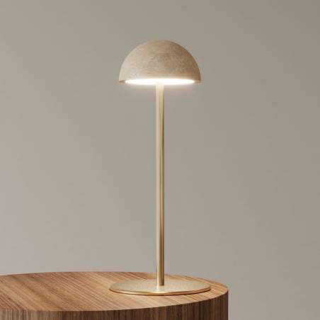 AROMAS Dussa LED table lamp marble