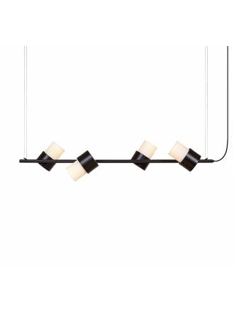 LUXCAMBRA Kan C 4L GU10 articulated black wall lamp