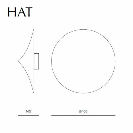 Aplique de pared Hat 3L G9 LED - Aromas