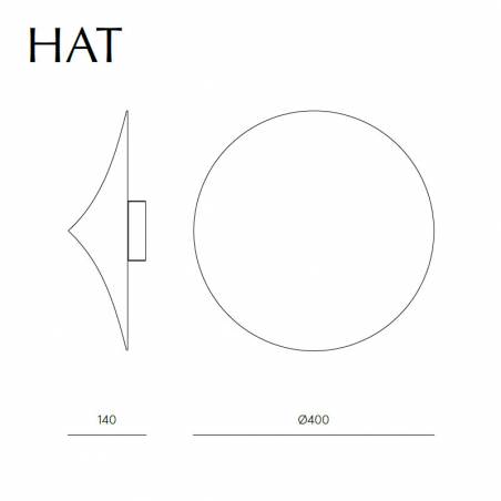 Aplique de pared Hat 3L G9 LED - Aromas