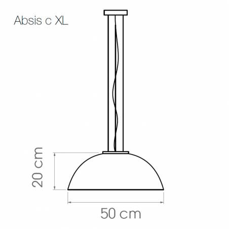 Lámpara colgante Absis XL cerámica - Luxcambra