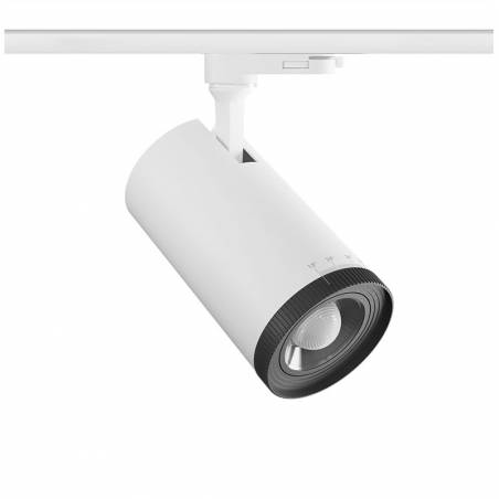 Foco de carril Zoom trifásico LED CCT angulo ajustable - Beneito Faure