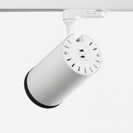 Foco de carril Zoom trifásico LED CCT angulo ajustable - Beneito Faure