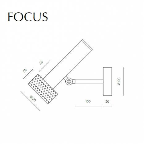 AROMAS Focus 1L GU10 wall lamp