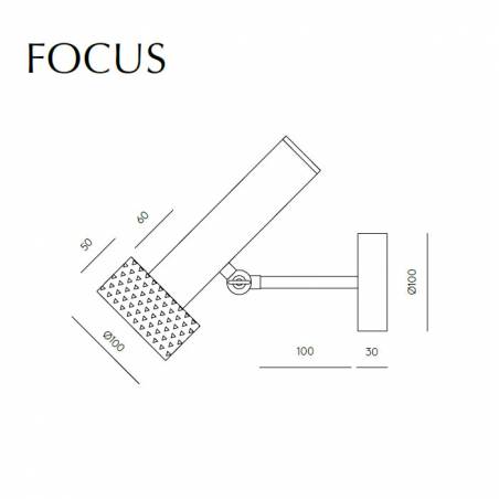 AROMAS Focus 1L GU10 wall lamp
