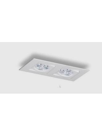 BPM Care recessed 2 light white aluminium