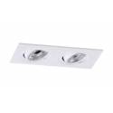 Foco empotrable Mini Catli 2 luces rectangular blanco de Bpm