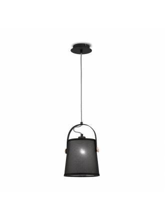 Lámpara colgante Nordica E27 20cm negra - Mantra