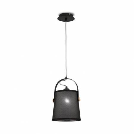 Lámpara colgante Nordica E27 20cm negra - Mantra
