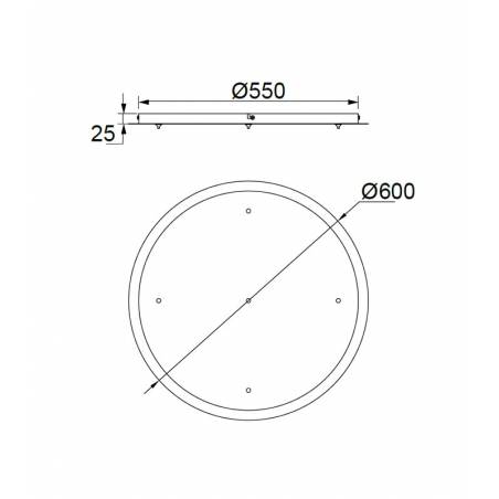 Florón de techo 5L Ø60cm - Mantra