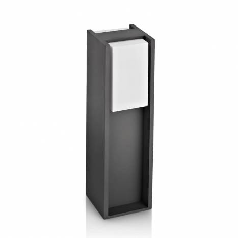 PHILIPS Bridge E27 IP44 bollard light anthracite