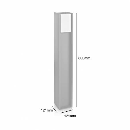 PHILIPS Bridge E27 IP44 bollard light anthracite