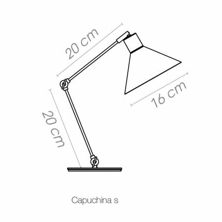 LUXCAMBRA Capuchina 1L E14 table lamp