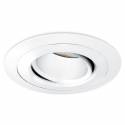 BPM Titan round recessed light white aluminium