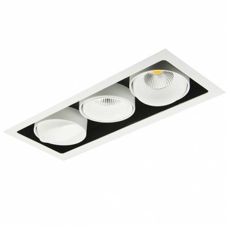 BPM Kuvet recessed light LED 3x10w white aluminium BPM Kuvet recessed light LED 3x10w white aluminium
