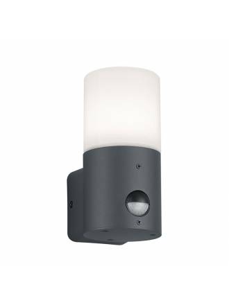 Aplique de pared Hoosic E27 Sensor IP44 antracita - Trio