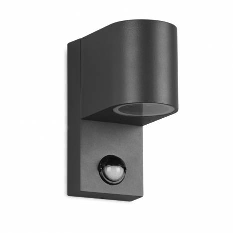 Aplique de pared Roya 1L GU10 IP44 + sensor - Trio