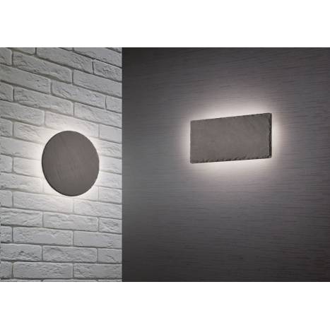 Aplique de pared Raven Ø20cm LED pizarra - Trio