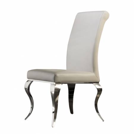 Silla Barroque piel blanca - Schuller