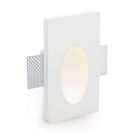 FARO Plas Oval LED plaster wall recessed light