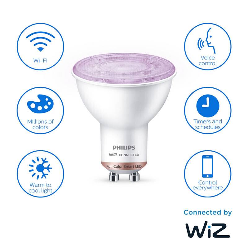 PHILIPS Smart LED WIFI bulb GU10 4.7w color