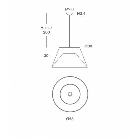 OLE Conga 1L E27 pendant lamp cord