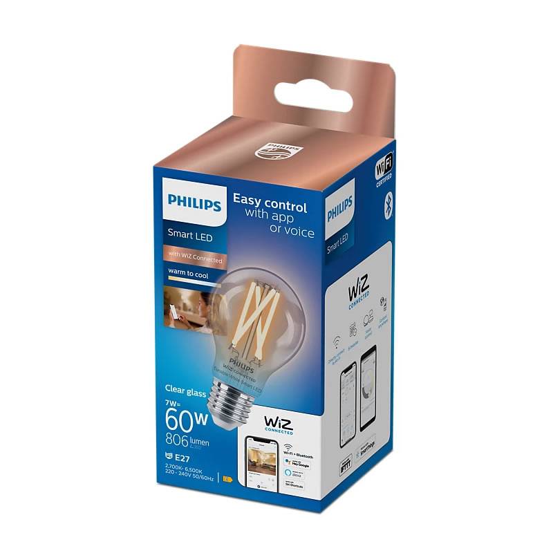 Ampoule LED E27 60W dimmable Warm Glow Philips