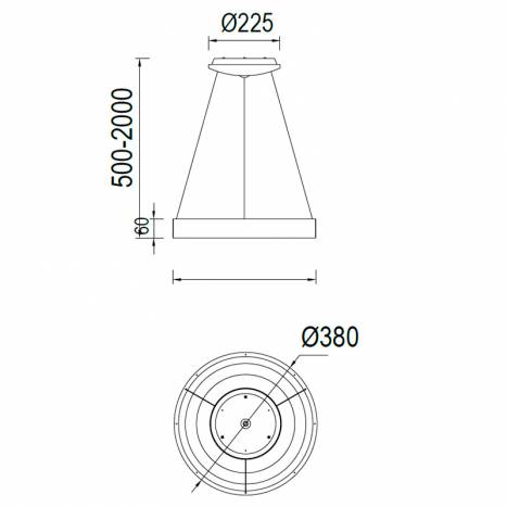 MANTRA Niseko II LED App + remote control pendant lamp