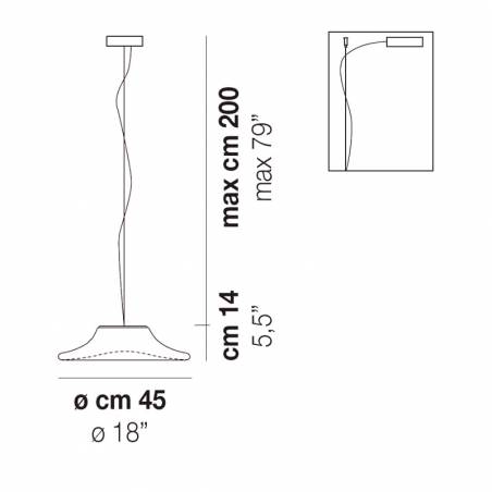 Lámpara colgante Incanto LED vidrio soplado - Vistosi