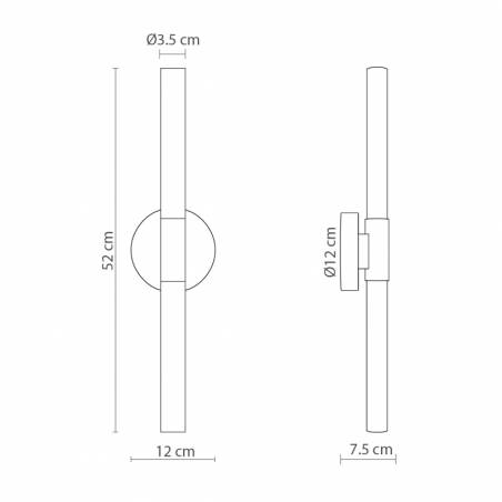 Aplique de pared Roos LED 12w - Robin