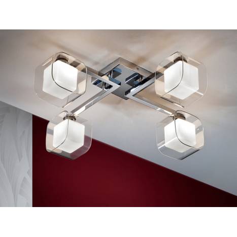 SCHULLER ceiling lamp Cube 4 lights
