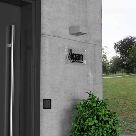 Aplique de pared Izar LED 9w IP65 cemento - ACB