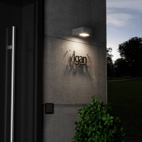 Aplique de pared Izar LED 9w IP65 cemento - ACB
