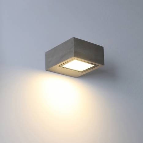 Aplique de pared Izar LED 9w IP65 cemento - ACB