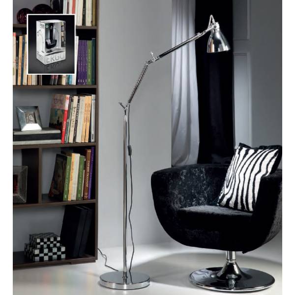 Schuller Ergo floor lamp 1 light  chrome