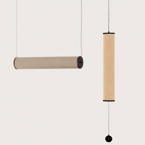 AROMAS Nooi T8 pendant lamp 100cm linen AROMAS Nooi T8 pendant lamp 100cm linen