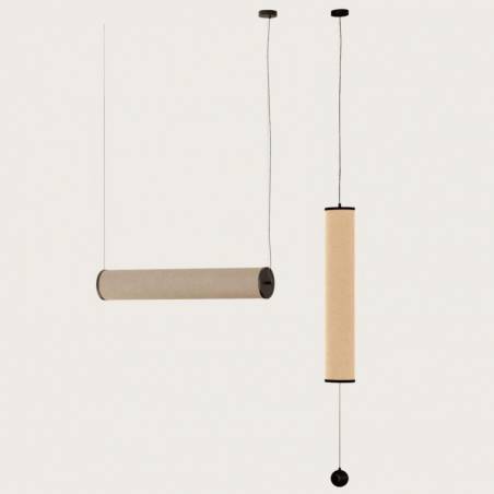 AROMAS Nooi T8 pendant lamp 100cm linen