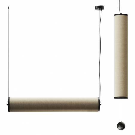 Lámpara colgante Nooi T8 100cm lino - Aromas