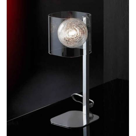 SCHULLER Eclipse table lamp 1 light bright chrome