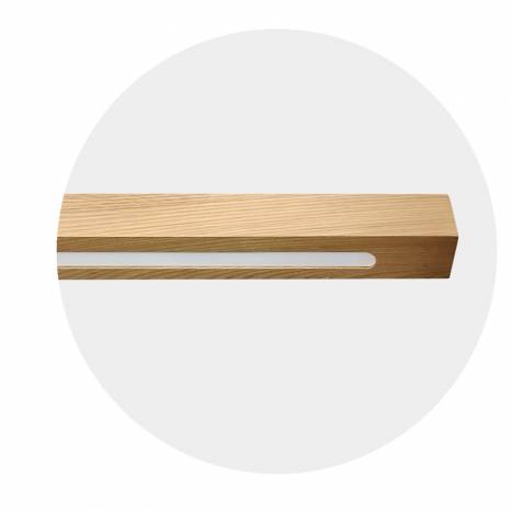 Lámpara colgante MD2431 LED 18w madera - Ineslam