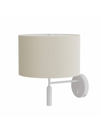 SULION Stylo E27 USB wall lamp fabric