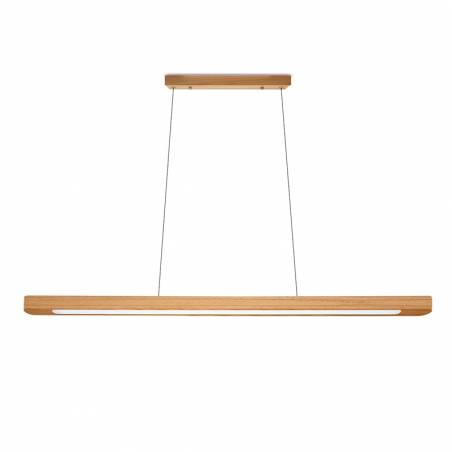 Lámpara colgante MD2433 LED 18w madera - Ineslam