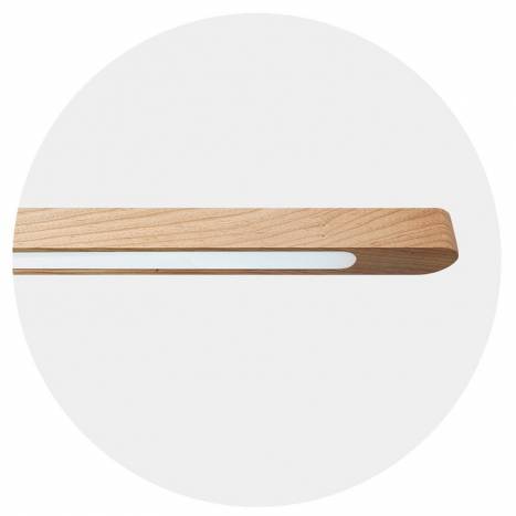 Lámpara colgante MD2433 LED 18w madera - Ineslam