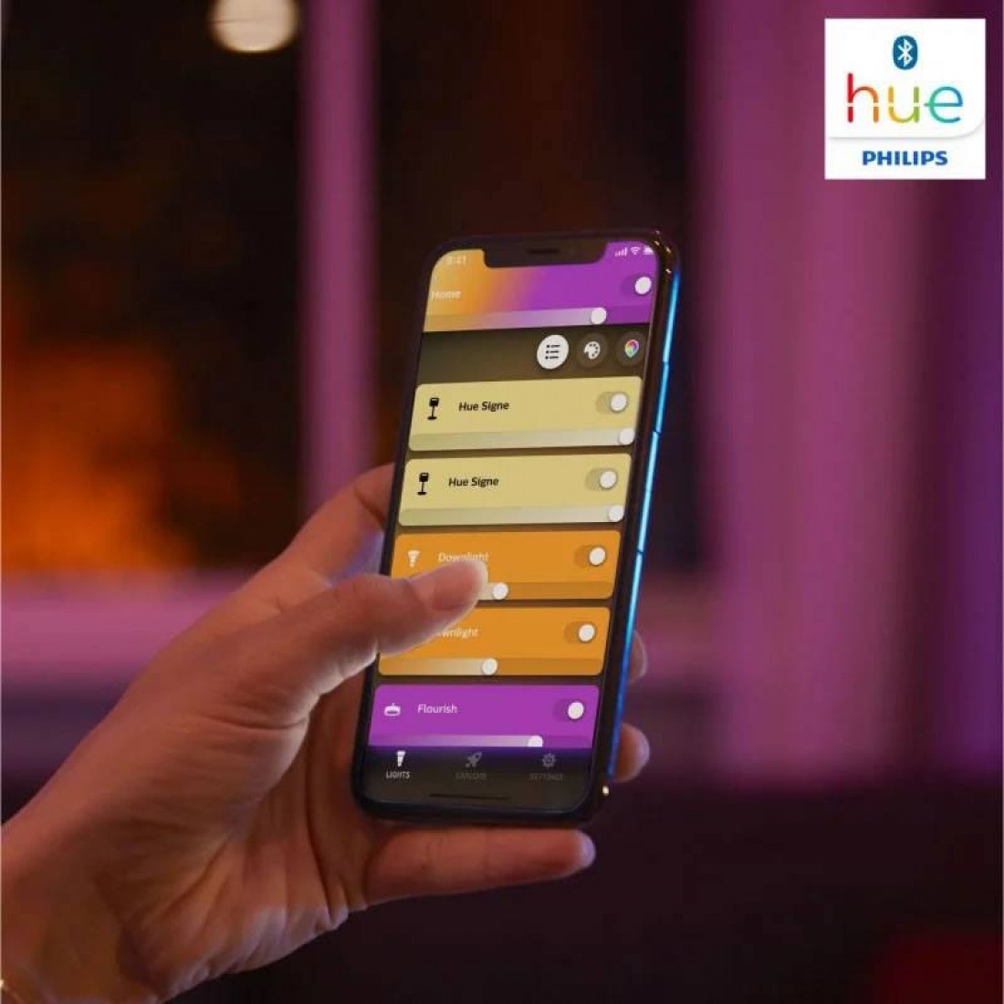 PHILIPS Pack 2 Hue Smart bulb LED E27 8w A60 White Ambiance PHILIPS Pack 2 Hue Smart bulb LED E27 8w A60 White Ambiance