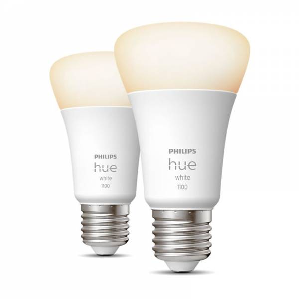 Kit de iniciación de 2 Bombillas LED E27 de Philips Hue luz blanca y de  color